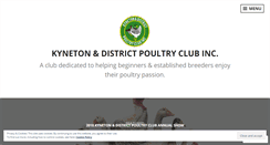 Desktop Screenshot of kynetonpoultryclub.com