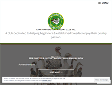 Tablet Screenshot of kynetonpoultryclub.com